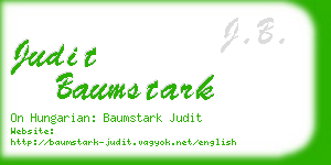 judit baumstark business card